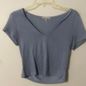 Charlotte Russe Blue V-Neck Women's Top